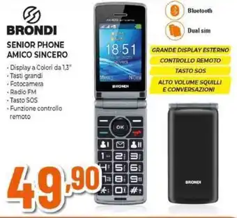 Expert BRONDI SENIOR PHONE AMICO SINCERO offerta