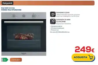 Euronics Hotpoint FA2 530 H IX HA FORNO MULTIFUNZIONE offerta