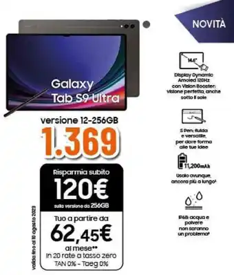 Expert Samsung Galaxy Tab S9 Ultra offerta