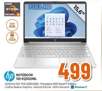 Expert hp NOTEBOOK 15S-EQ3020NL offerta