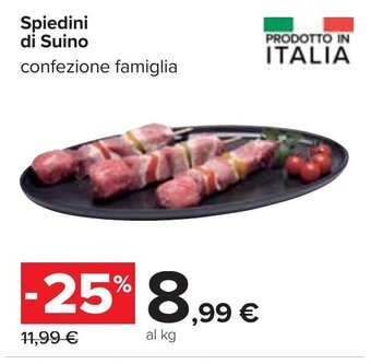 Carrefour Spiedini di Suino confezione famiglia offerta