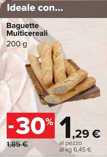 Carrefour Baguette Multicereali 200 g offerta