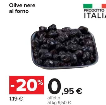 Carrefour Olive nere al forno offerta