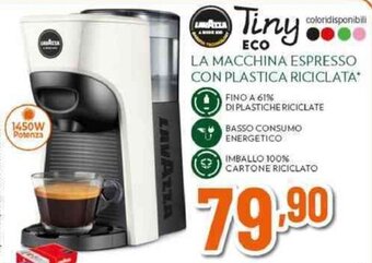 Expert LA MACCHINA ESPRESSO CON PLASTICA RICICLATA offerta