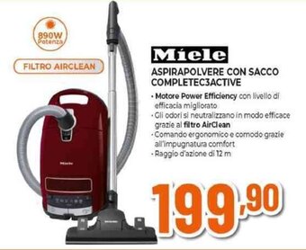 Expert Miele ASPIRAPOLVERE CON SACCO COMPLETEC3ACTIVE offerta