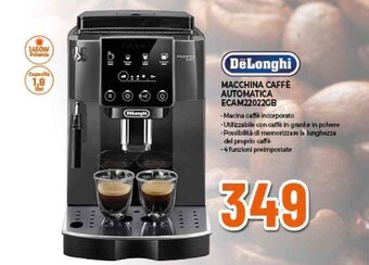 Expert DeLonghi MACCHINA CAFFÈ AUTOMATICA ECAM22022GB offerta