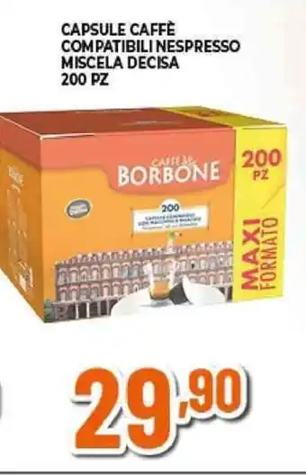 Expert CAPSULE CAFFÈ COMPATIBILI NESPRESSO MISCELA DECISA 200 PZ offerta