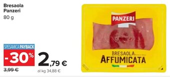Carrefour Bresaola Panzeri 80 g offerta