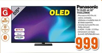 Expert Panasonic TV OLED 4K 55" TX55LZ980E offerta