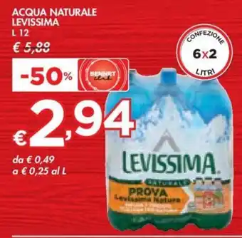 Bennet ACQUA NATURALE LEVISSIMA L 12 offerta
