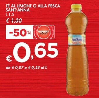 Bennet TÉ AL LIMONE O ALLA PESCA SANT'ANNA L 1,5 offerta