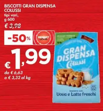 BISCOTTI GRAN DISPENSA COLUSSI tipi vari, g 600