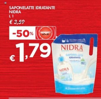 Bennet SAPONELATTE IDRATANTE NIDRA L 1 offerta