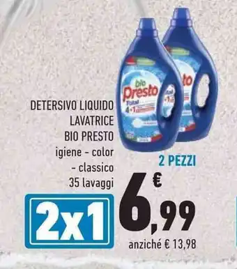 Conad DETERSIVO LIQUIDO LAVATRICE BIO PRESTO 35 lavaggi offerta