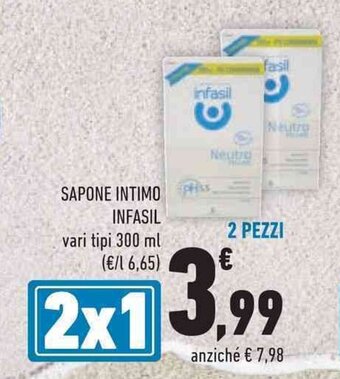 Conad SAPONE INTIMO INFASIL vari tipi 300 ml offerta