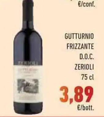 Conad GUTTURNIO FRIZZANTE D.O.C. ZERIOLI 75 cl offerta