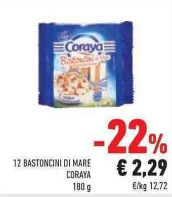 Conad 12 BASTONCINI DI MARE CORAYA 180 g offerta