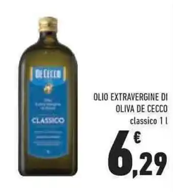 Conad OLIO EXTRAVERGINE DI OLIVA DE CECCO classico 1 l offerta