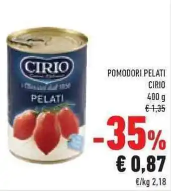 Conad POMODORI PELATI CIRIO 400 g offerta