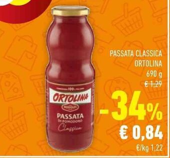Conad PASSATA CLASSICA ORTOLINA 690 g offerta