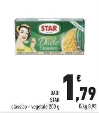 Conad DADI STAR classico - vegetale 200 g offerta