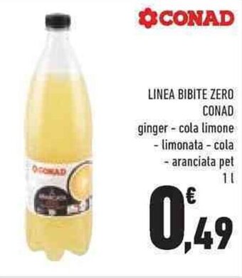 Conad LINEA BIBITE ZERO CONAD 1 l offerta