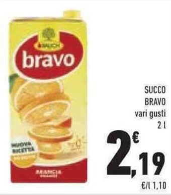 Conad SUCCO BRAVO vari gusti 2 l offerta