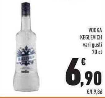 Conad VODKA KEGLEVICH vari gusti 70 cl offerta