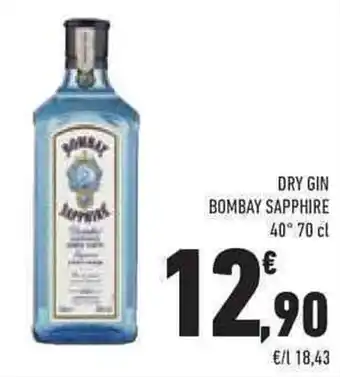 Conad DRY GIN BOMBAY SAPPHIRE 40° 70 cl offerta