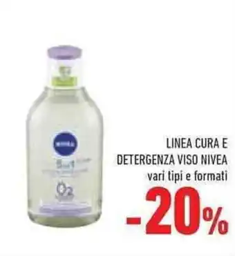 Conad LINEA CURA E DETERGENZA VISO NIVEA vari tipi e formati offerta