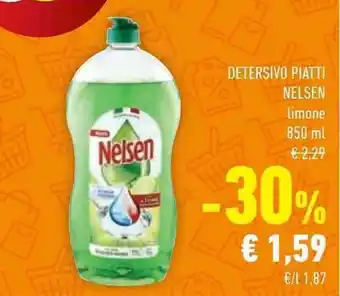 Conad DETERSIVO PIATTI NELSEN limone 850 ml offerta