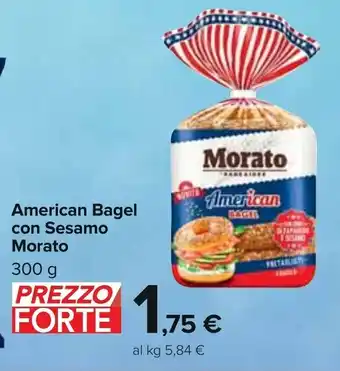 Carrefour American Bagel con Sesamo Morato 300 g offerta