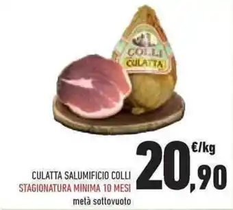 Conad CULATTA SALUMIFICIO COLLI STAGIONATURA MINIMA 10 MESI offerta