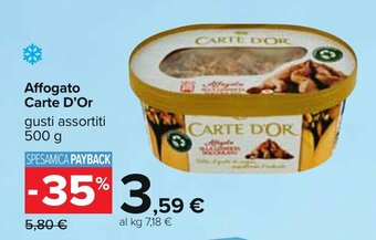 Carrefour Affogato Carte D'Or gusti assortiti 500 g offerta