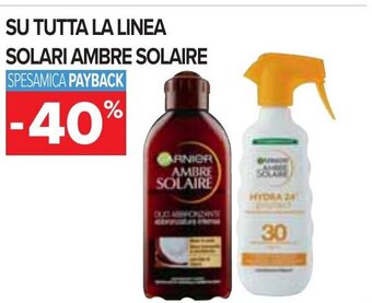 Carrefour SU TUTTA LA LINEA SOLARI AMBRE SOLAIRE offerta