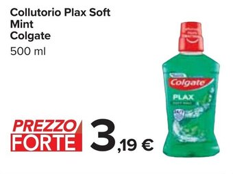 Carrefour Collutorio Plax Soft Mint Colgate 500 ml offerta