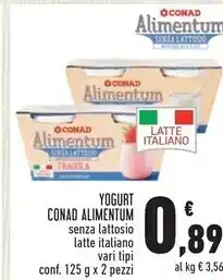 Conad Superstore Conad yogurt alimentum offerta