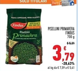 Conad Superstore Findus pisellini primavera offerta