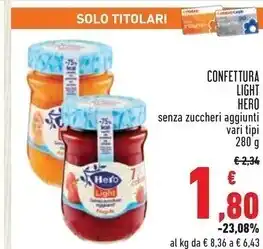 Conad Superstore Hero confettura light offerta