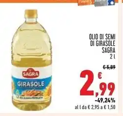 Conad Superstore Sagra olio di semi di girasole offerta