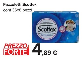 Carrefour Fazzoletti Scottex conf 36x8 pezzi offerta