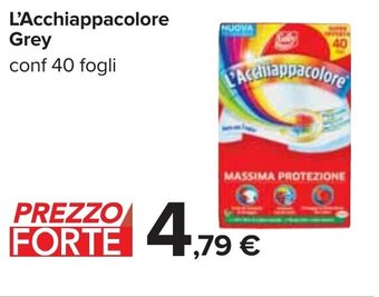 Carrefour L'Acchiappacolore Grey conf 40 fogli offerta
