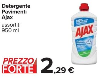 Carrefour Detergente Pavimenti Ajax assortiti 950 ml offerta