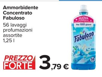 Carrefour Ammorbidente Concentrato Fabuloso 56 lavaggi profumazioni assortite 1,25 l offerta