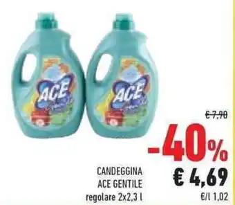 Conad CANDEGGINA ACE GENTILE regolare 2x2,3 l offerta