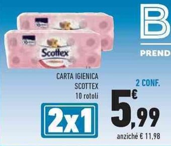 Conad CARTA IGIENICA SCOTTEX 10 rotoli offerta