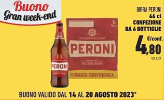 Conad BIRRA PERONI 66 cl offerta