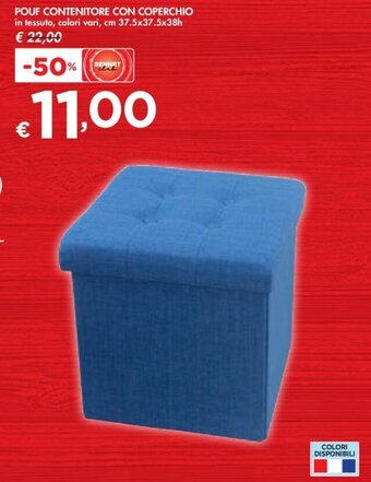 Bennet POUF CONTENITORE CON COPERCHIO offerta