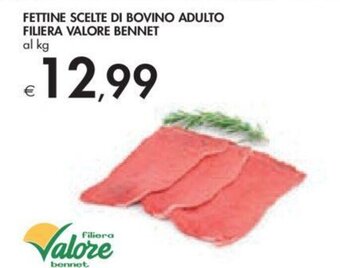 Bennet FETTINE SCELTE DI BOVINO ADULTO FILIERA VALORE BENNET offerta