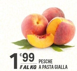 Supermercati Dok Pesche a pasta gialla offerta